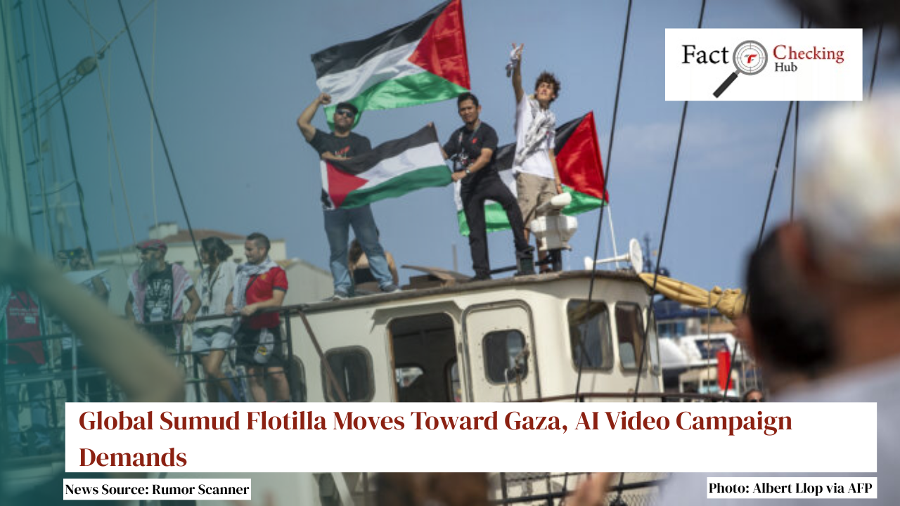 Global Sumud Flotilla Moves Toward Gaza, AI Video Campaign Demands 2-Oct-2025