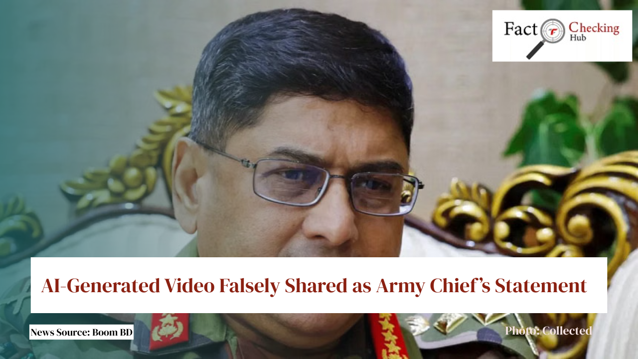 AI-Generated Video Falsely Shared as Army Chief’s Statement